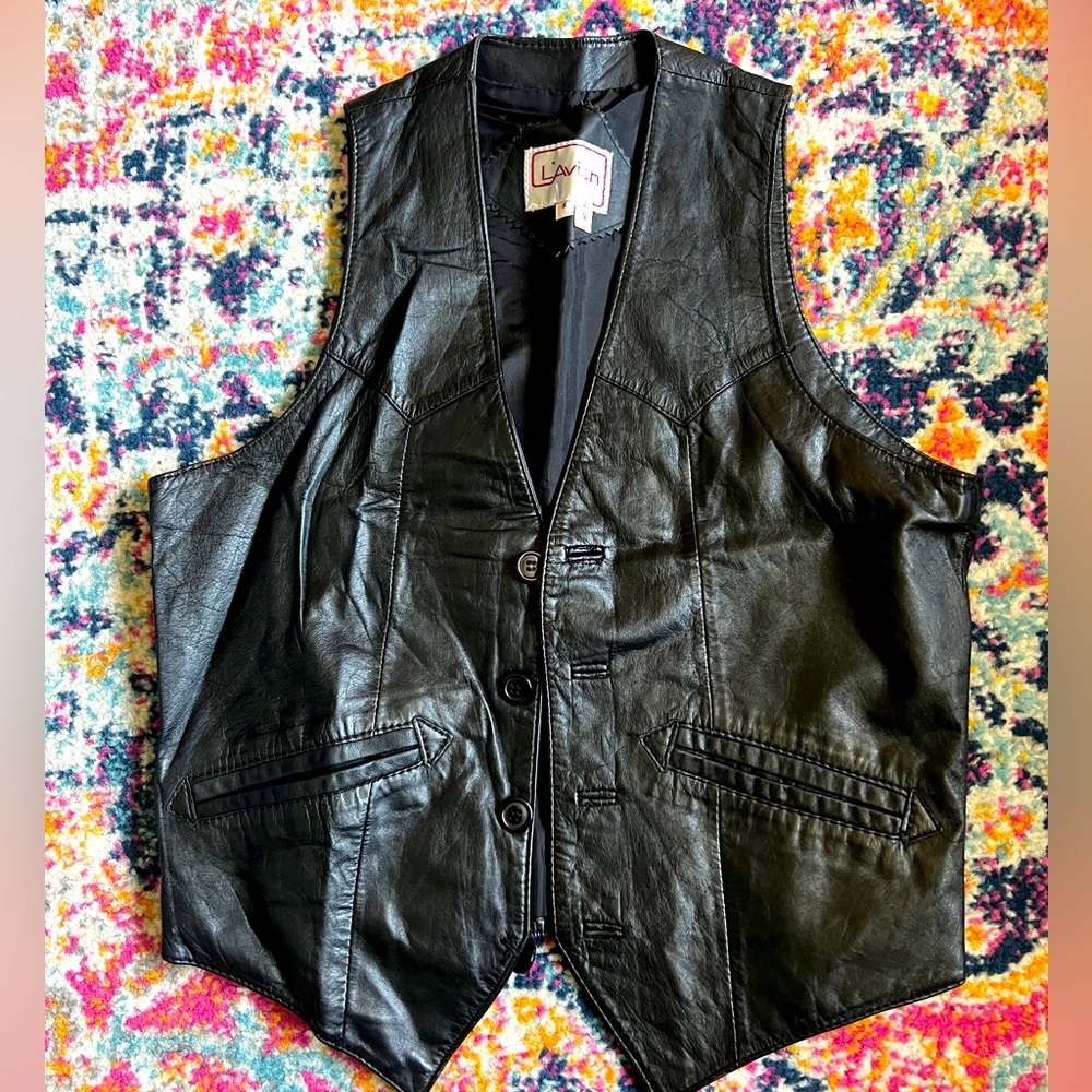 Western Leather Vest